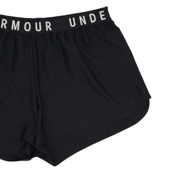 Under Armour Shorts Womens XL Black Loose Fit Running Athletic Gym HeatGear - Picture 4 of 8